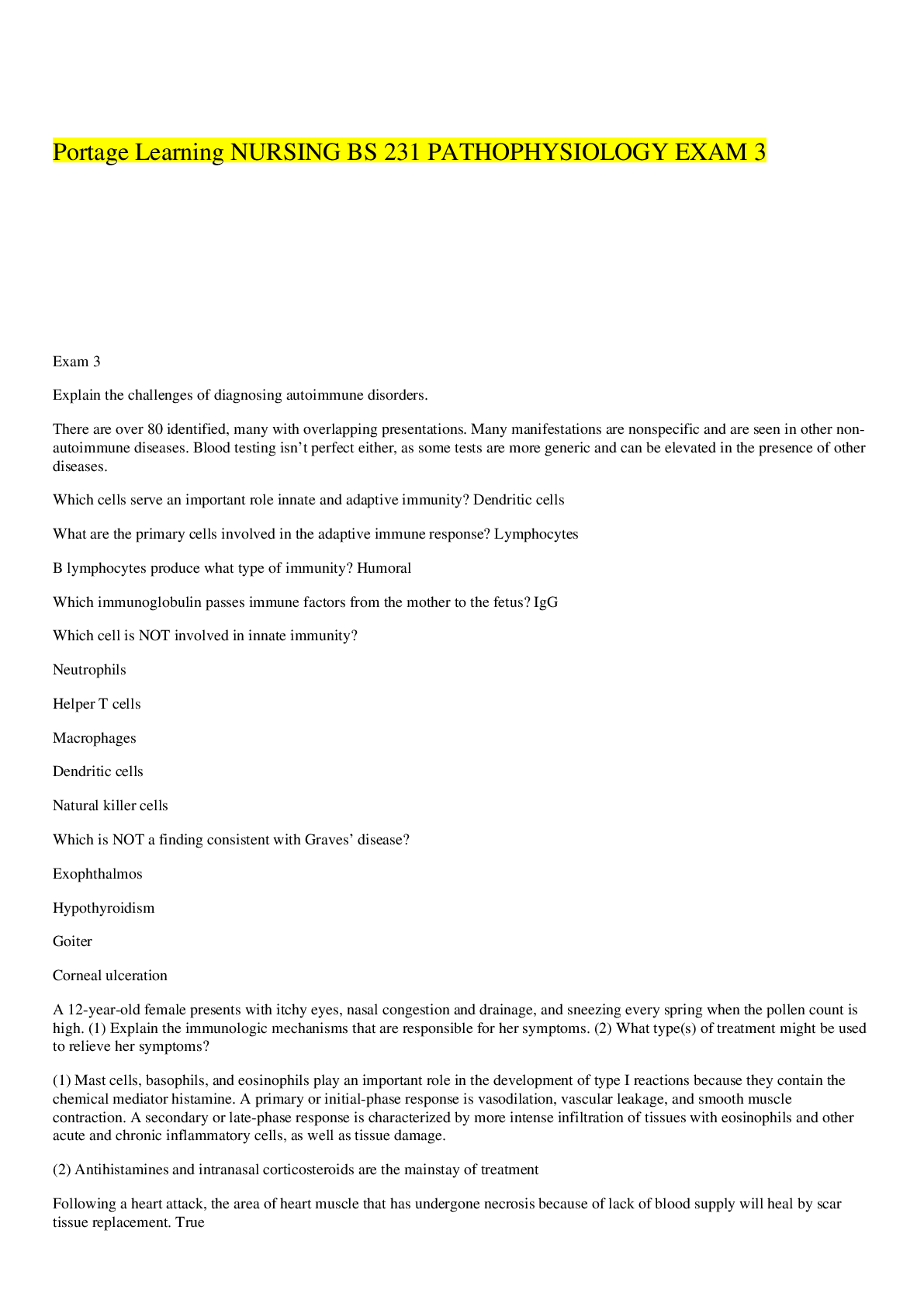 Preview image for Exam (elaborations) Other Nursing bs 231 GI Function Chapter 9 Pathophysiology- Portage Learning Nursing bs 231 GI Function Chapter 9 Pathophysiology- Portage Learning/Nursing bs 231 GI Function Chapter 9 Pathophysiology- Portage Learning/Nursing bs 231 GI Function Chapter